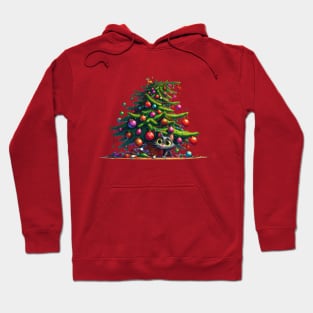 Christmas Tree Cat-astrophe Hoodie